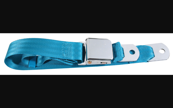 Picture of 1964-1968 Ford Mustang Seat Belt - Chrome Lift Latch Lap - Aqua
