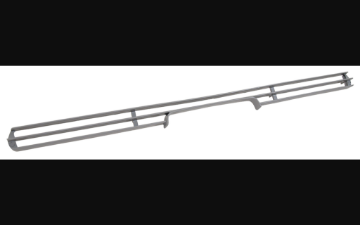 Show details for 1967-1968 Ford Mustang Hood Turn Signal Grille Picture of 1967-1968 Ford Mustang Hood Turn Signal Grille