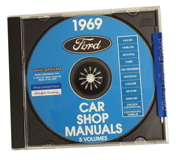 Picture of 1969-1969 Ford Mustang Shop Manual CD