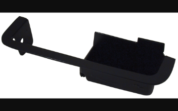 Show details for 1970-1970 Ford Mustang Deluxe Door Panel Armrest Cup - Black Metal - Right Hand Picture of 1970-1970 Ford Mustang Deluxe Door Panel Armrest Cup - Black Metal - Right Hand