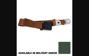 Show details for 1964-1968 Ford Mustang Seat Belt - Krinkle Finish Lift Latch Mil Green Picture of 1964-1968 Ford Mustang Seat Belt - Krinkle Finish Lift Latch Mil Green