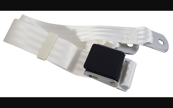 Picture of 1964-1968 Ford Mustang Seat Belt - Krinkle Finish Lift Latch White