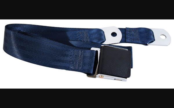 Picture of 1964-1968 Ford Mustang Seat Belt - Krinkle Finish Lift Latch Dark Blue