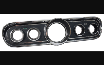 Show details for 1966-1966 Ford Mustang Black Instrument Cluster Bezel Picture of 1966-1966 Ford Mustang Black Instrument Cluster Bezel