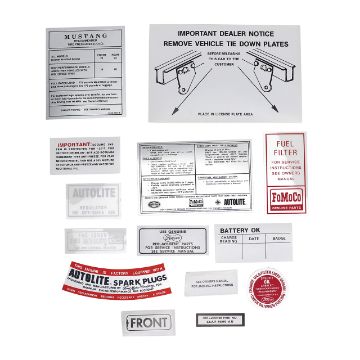 Show details for 1966-1966 Ford Mustang 14pc. Decal Kit Picture of 1966-1966 Ford Mustang 14pc. Decal Kit