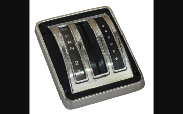 Show details for 1969-1970 Ford Mustang Shift Console Plate - Automatic Picture of 1969-1970 Ford Mustang Shift Console Plate - Automatic