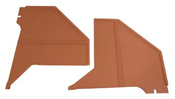 Show details for 1967-1968 Ford Mustang Kick Panels - Saddle - Coupe & Fastback Picture of 1967-1968 Ford Mustang Kick Panels - Saddle - Coupe & Fastback