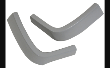 Show details for 1971-1972 Ford Mustang Fender Extension Molding - Painted Picture of 1971-1972 Ford Mustang Fender Extension Molding - Painted