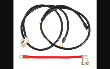 Show details for 1972-1973 Ford Mustang Battery Cables - 6 Cylinder Picture of 1972-1973 Ford Mustang Battery Cables - 6 Cylinder