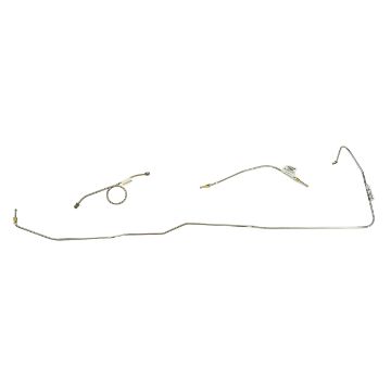 Show details for 1966-1966 Ford Mustang Stainless Steel Front Brake Line Kit, V8 With Drum Brakes Picture of 1966-1966 Ford Mustang Stainless Steel Front Brake Line Kit, V8 With Drum Brakes