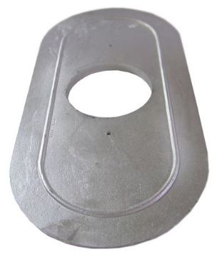 Show details for 1965-1973 Ford Mustang AIR CLEANER COBRA BOTTOM PLATE Picture of 1965-1973 Ford Mustang AIR CLEANER COBRA BOTTOM PLATE