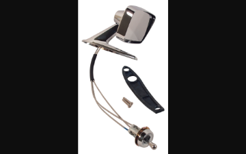 Show details for 1967-1968 Ford Mustang Outside Mirror - Deluxe Remote - Left Side Picture of 1967-1968 Ford Mustang Outside Mirror - Deluxe Remote - Left Side