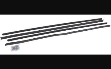 Show details for 1967-1968 Ford Mustang Door Felts - Inner & Outer - Fastback - 4 pieces Picture of 1967-1968 Ford Mustang Door Felts - Inner & Outer - Fastback - 4 pieces