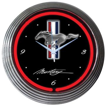 Show details for 1964-2021 Ford Mustang Neon Clock Picture of 1964-2021 Ford Mustang Neon Clock