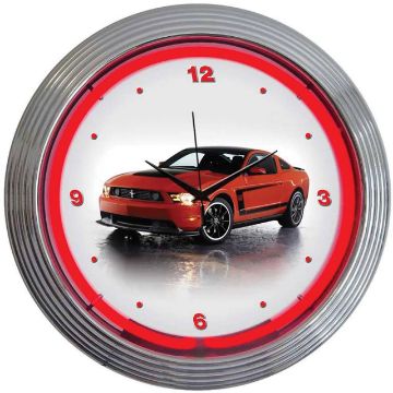 Show details for 1964-2021 Ford Mustang Boss 302 Neon Clock Picture of 1964-2021 Ford Mustang Boss 302 Neon Clock