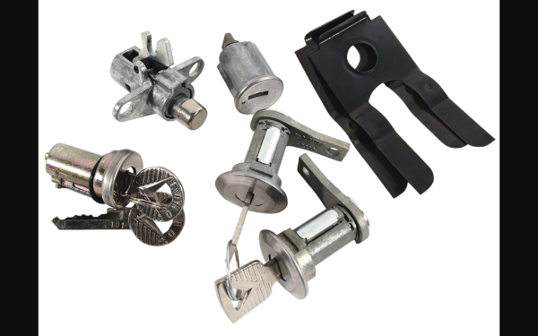 Picture of 1964-1965 Ford Mustang Lock Set - IGN, Door, Trunk, Glovebox - Standard Keys