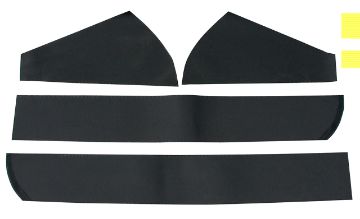 Show details for 1965-1973 Ford Mustang Convertible Top Rail Pads Picture of 1965-1973 Ford Mustang Convertible Top Rail Pads