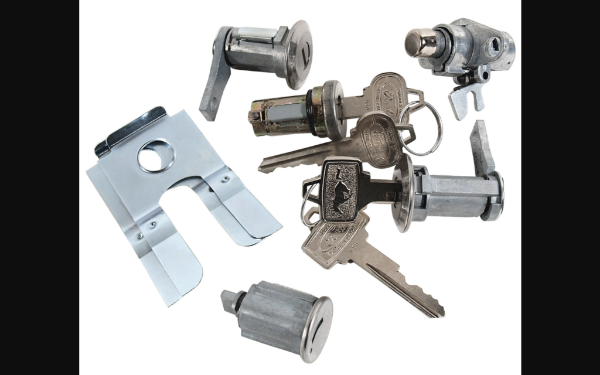 Picture of 1964-1965 Ford Mustang Lock Set - IGN, Door, Trunk, Glovebox - Pony Keys