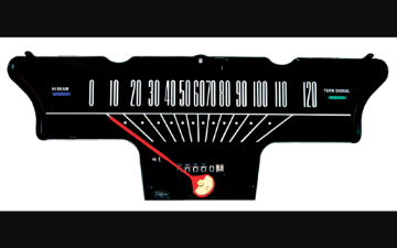 Show details for 1964-1965 Ford Mustang Speedometer - Standard Picture of 1964-1965 Ford Mustang Speedometer - Standard