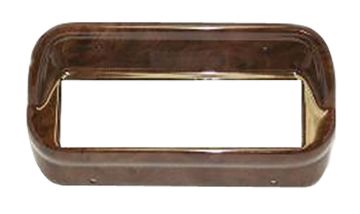 Show details for 1967-1968 Ford Mustang DIN RADIO BEZEL WOOD Picture of 1967-1968 Ford Mustang DIN RADIO BEZEL WOOD