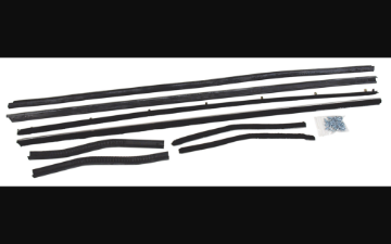 Show details for 1967-1968 Ford Mustang Door Felts - Inner & Outer - Coupe - 8 pieces Picture of 1967-1968 Ford Mustang Door Felts - Inner & Outer - Coupe - 8 pieces