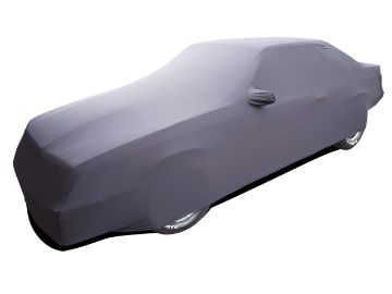 Show details for 1979-1986 Ford Mustang Onyx Indoor Car Cover - Black - Hatchback LX & GT Picture of 1979-1986 Ford Mustang Onyx Indoor Car Cover - Black - Hatchback LX & GT