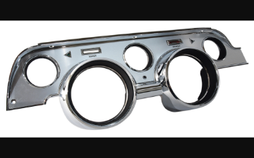 Show details for 1967-1967 Ford Mustang Deluxe Brushed Aluminum Instrument Cluster Bezel Picture of 1967-1967 Ford Mustang Deluxe Brushed Aluminum Instrument Cluster Bezel