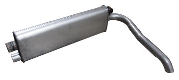 Show details for 1967-1967 Ford Mustang Single Exhaust Muffler W/Welded Tailpipe - 1.75" - 200ci Picture of 1967-1967 Ford Mustang Single Exhaust Muffler W/Welded Tailpipe - 1.75" - 200ci