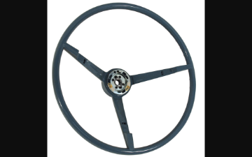 Show details for 1966-1966 Ford Mustang Steering Wheel - 3 Spoke - Blue Picture of 1966-1966 Ford Mustang Steering Wheel - 3 Spoke - Blue