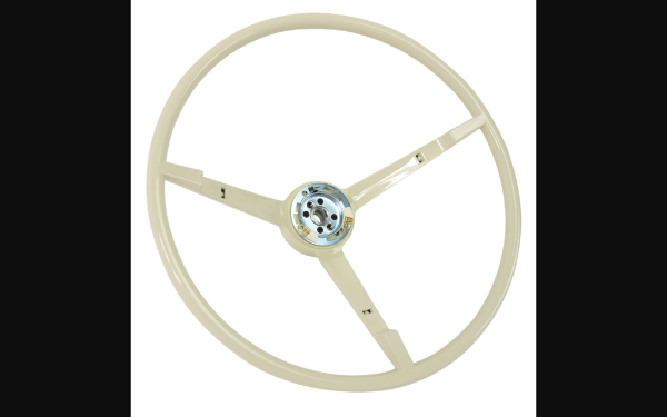 Picture of 1965-1965 Ford Mustang Steering Wheel - 3 Spoke - White