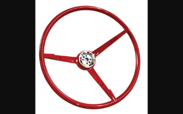Show details for 1965-1965 Ford Mustang Steering Wheel - 3 Spoke - Red Picture of 1965-1965 Ford Mustang Steering Wheel - 3 Spoke - Red