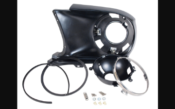 Show details for 1967-1968 Ford Mustang Headlight Retainer Bucket Assembly - Left Hand Picture of 1967-1968 Ford Mustang Headlight Retainer Bucket Assembly - Left Hand