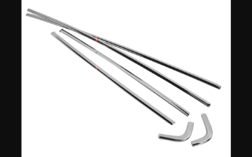 Show details for 1967-1968 Ford Mustang Rear Window Molding Set - 6 pieces - Fastback Picture of 1967-1968 Ford Mustang Rear Window Molding Set - 6 pieces - Fastback