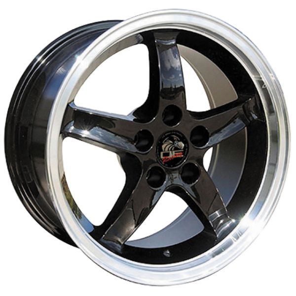 Picture of 1994-2004 Ford Mustang Cobra R Deep Dish Wheel - Black Machined Lip 17x9