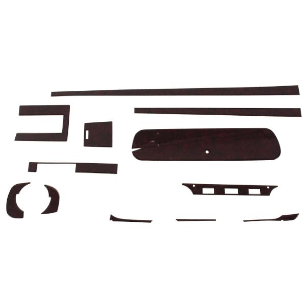 Picture of 1965-1965 Ford Mustang DASH & CONSOLE OVERLAY KIT BURLWOOD