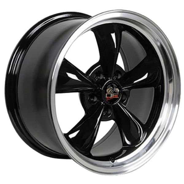Picture of 1994-2004 Ford Mustang Bullitt Wheel - Black Machined Lip 17x8