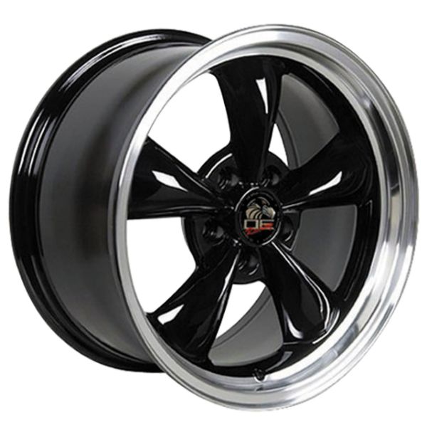 Picture of 1994-2004 Ford Mustang Bullitt Wheel - Black Machined Lip 17x9