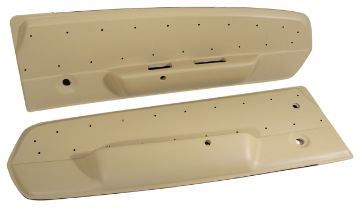Show details for 1967-1967 Ford Mustang Deluxe Door Panels - Parchment Picture of 1967-1967 Ford Mustang Deluxe Door Panels - Parchment