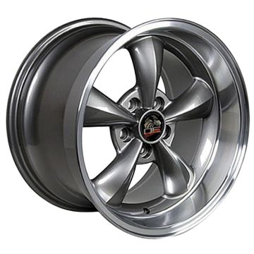 Show details for 1994-2004 Ford Mustang Bullitt Wheel - Anthracite Machined Lip 17x10.5 - Rears Only Picture of 1994-2004 Ford Mustang Bullitt Wheel - Anthracite Machined Lip 17x10.5 - Rears Only
