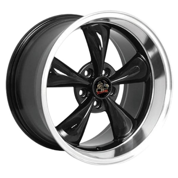 Picture of 1994-2004 Ford Mustang Bullitt Wheel - Black Machined Lip 18x10 - Rears Only