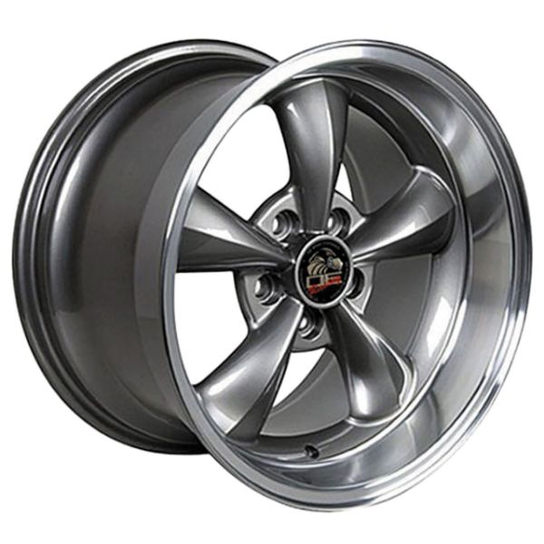 Picture of 1994-2004 Ford Mustang Bullitt Wheel - Anthracite Machined Lip 18x10 - Rears Only
