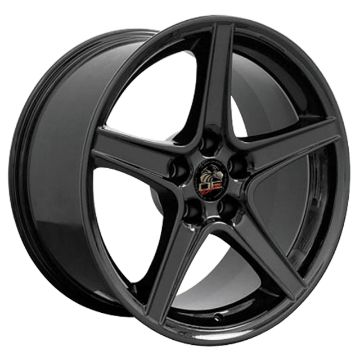 Show details for 1994-2004 Ford Mustang Saleen Wheel - Black 18x9 Picture of 1994-2004 Ford Mustang Saleen Wheel - Black 18x9