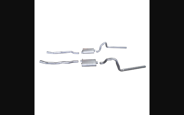Picture of 1965-1966 Ford Mustang Dual Exhaust System - 2.25" W/Turbo Style Mufflers