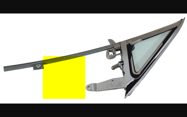 Picture of 1964-1966 Ford Mustang Vent Window Assembly - Tinted Glass - Left Hand