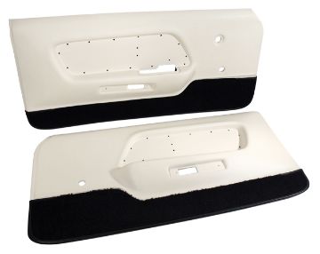 Show details for 1970-1970 Ford Mustang Deluxe Door Panels - White Picture of 1970-1970 Ford Mustang Deluxe Door Panels - White