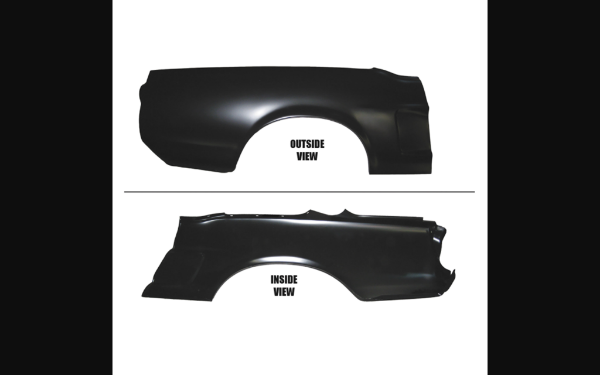 Picture of 1968-1968 Ford Mustang OE Quarter Panel W/O Indent - Convertible - RH