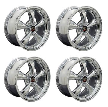 Show details for 1979-2004 Ford Mustang Wheel Set, 17" Bullitt Style, 5 Lug, Chrome 8" Picture of 1979-2004 Ford Mustang Wheel Set, 17" Bullitt Style, 5 Lug, Chrome 8"