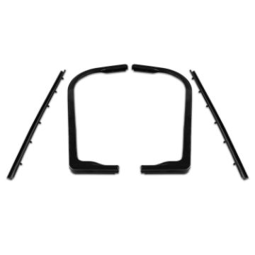 Show details for Metro Vent window with rear division channel seals For Invicta 1959-1960; WR 2002-B Picture of Metro Vent window with rear division channel seals For Invicta 1959-1960; WR 2002-B