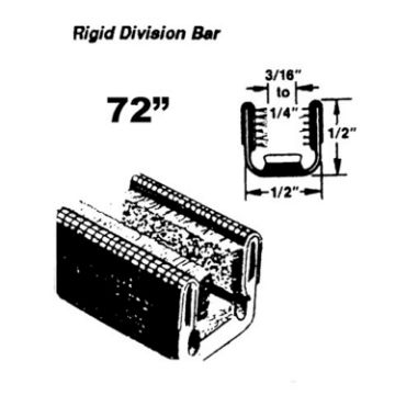 Show details for Metro Upper&lower rigid division-bar channel For Chevrolet Truck 1948-1960; WC 25-72 Picture of Metro Upper&lower rigid division-bar channel For Chevrolet Truck 1948-1960; WC 25-72