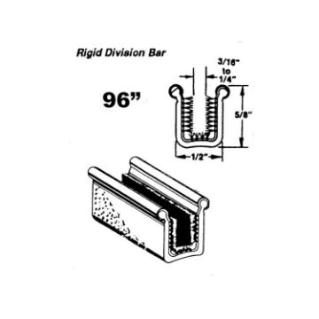 Show details for Metro Rigid division-bar channel For Ford 300 1963, Club 1957-1961; WC 28-96 Picture of Metro Rigid division-bar channel For Ford 300 1963, Club 1957-1961; WC 28-96